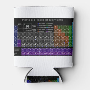 Periodic table of the Elements Can Cooler