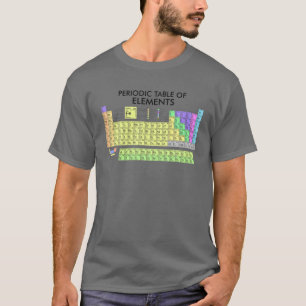 Periodic Table Of The Elements Chemists Nerd Gift T-Shirt