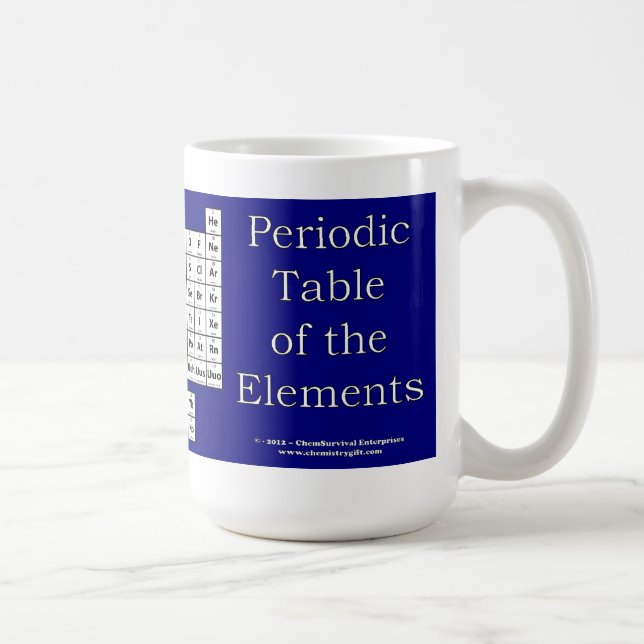 Periodic Table of the Elements Mug - Blue (Right)