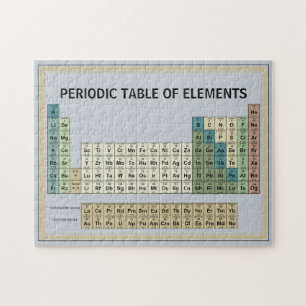 Periodic Table of the Elements Puzzle Blue