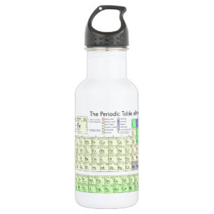 Periodic Table of the Elements Stainless Steel Water Bottle
