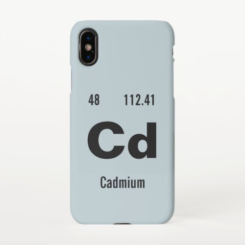 Periodic Table of the Elements Template iPhone X Case