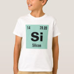 Periodic Table of the Elements Template T-Shirt<br><div class="desc">Customize this nerdy chemistry periodic table of the elements t-shirt template. Enter in your favorite element or create your own! Change the chemical element name, symbol, atomic number and atomic mass. Click customize to change the background color or make further edits. Makes an awesome gift idea for the chemist, scientist...</div>