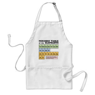 Periodic Table of the Elephants Adult Apron