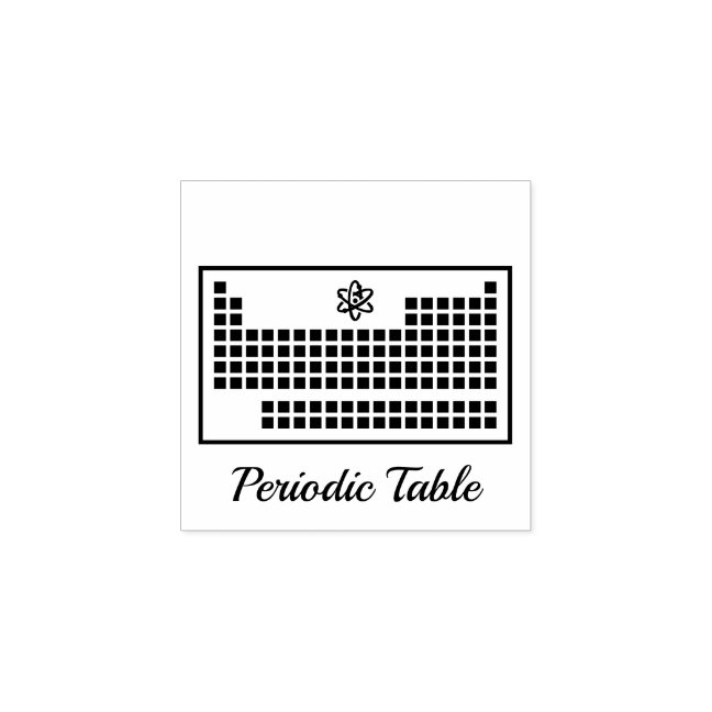 Periodic Table Rubber Stamp