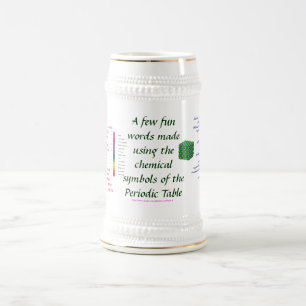 "Periodic Table Stein" Beer Stein