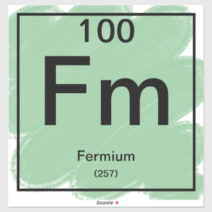 Periodic Table Sticker - Fermium