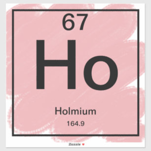 Periodic Table Sticker - Holmium
