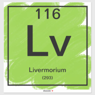 Periodic Table Sticker - Livermorium