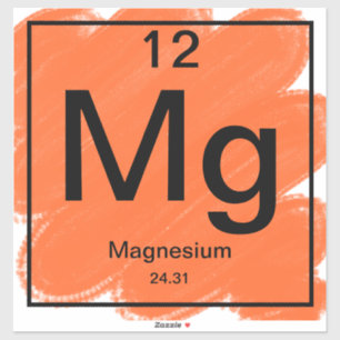 Periodic Table Sticker - Magnesium