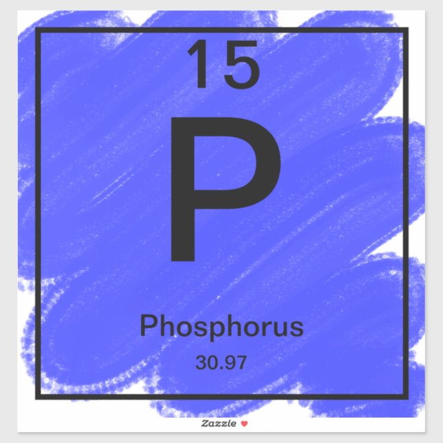 Periodic Table Sticker - Phosphorus (Sheet)
