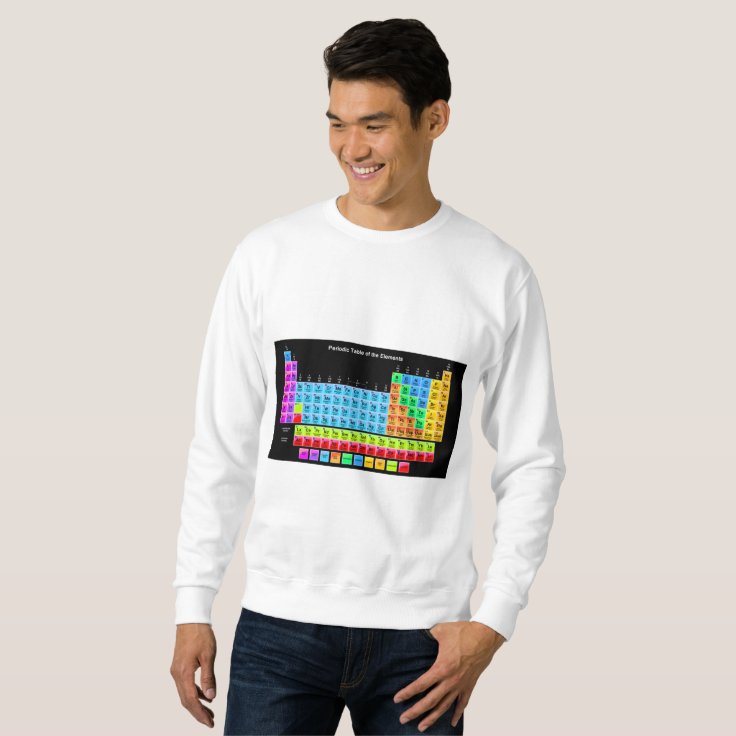 Periodic Table Sweatshirt | Zazzle