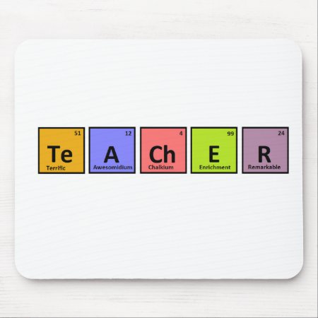Periodic Table Teacher Appreciation Mouse Pad