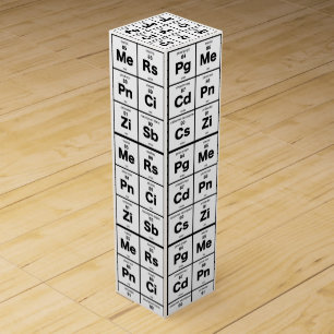 Periodic Table Wine Box