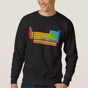 periodic table with real elements inside for kids sweatshirt