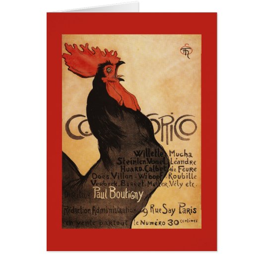 Periodical Cocorico Rooster Promotional Poster (Front)