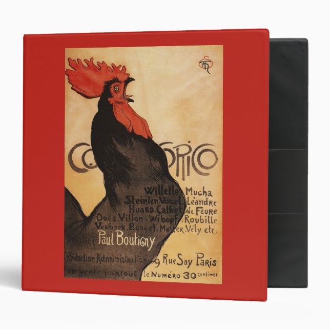 Periodical Cocorico Rooster Promotional Poster Binder (Front/Inside)