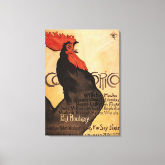 Periodical Cocorico Rooster Promotional Poster Canvas Print