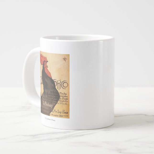 Periodical Cocorico Rooster Promotional Poster Giant Coffee Mug (Front Left)