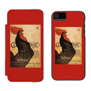 Periodical Cocorico Rooster Promotional Poster Wallet Case For iPhone SE/5/5s