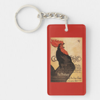Periodical Cocorico Rooster Promotional Poster Keychain