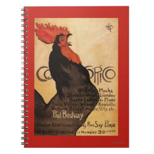 Periodical Cocorico Rooster Promotional Poster Notebook