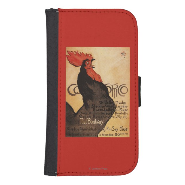 Periodical Cocorico Rooster Promotional Poster Samsung Galaxy Wallet Case (Front)