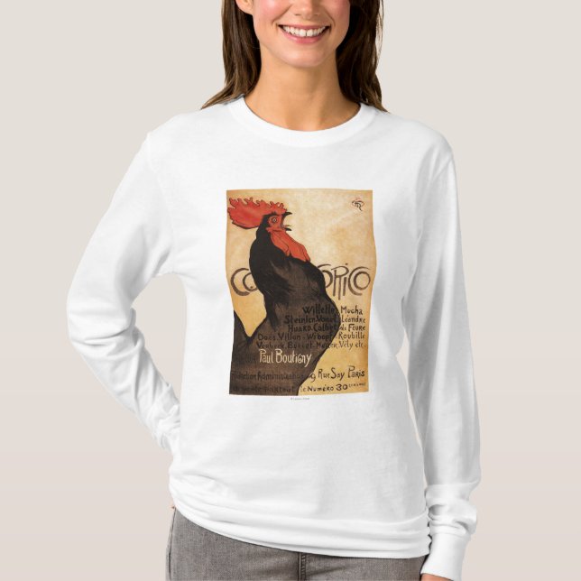 Periodical Cocorico Rooster Promotional Poster T-Shirt (Front)