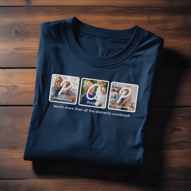 Periodical Table Elements Happy Father's Day Pop Tri-Blend Shirt (Periodical Table Elements Happy Father's Day Pop T-Shirt)