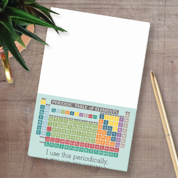 Periodically Periodic Table Of Elements Post-it Notes by ForTeachersOnly at Zazzle