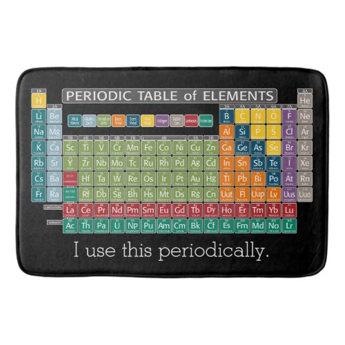 Periodically Periodic Table of Elements _ Students Bath Mat