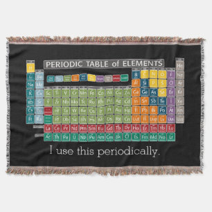 Periodically Periodic Table of Elements - Students Throw Blanket