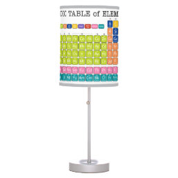 Periodically Periodic Table of Elements Table Lamp