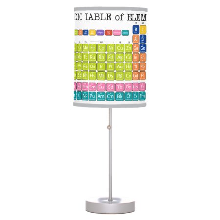Periodically Periodic Table Of Elements Table Lamp