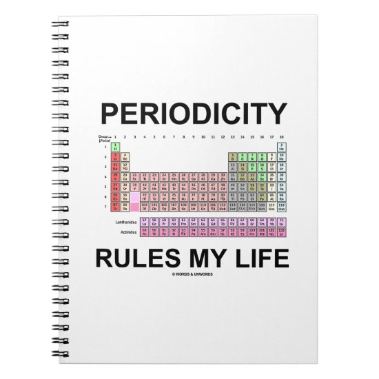Periodicity Rules My Life (Periodic Table) Notebook