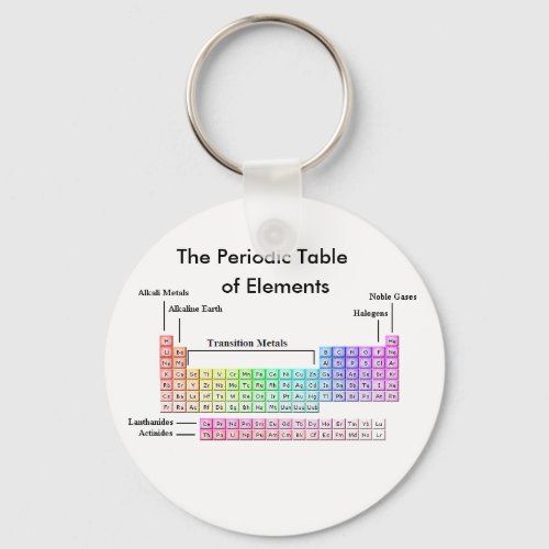 PeriodicTable The Periodic Table  of Elements Keychain