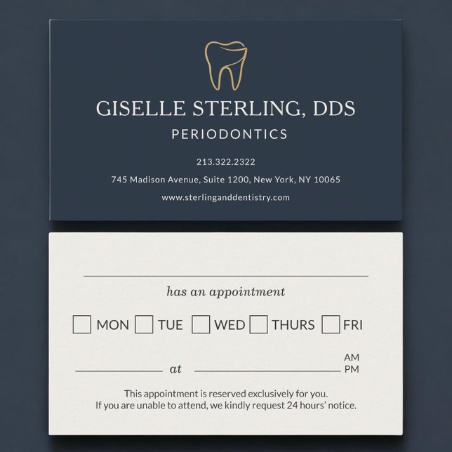 Periodontics Dentistry Tooth Appointment Reminder Card (Creator Uploaded)