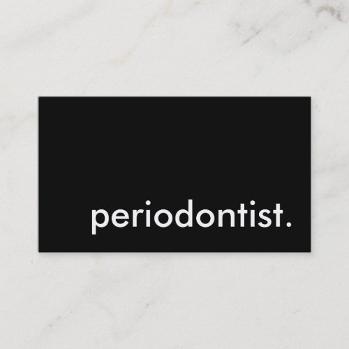 periodontist. business card templates