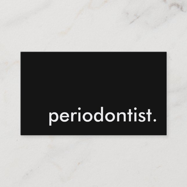 periodontist. business card (Front)