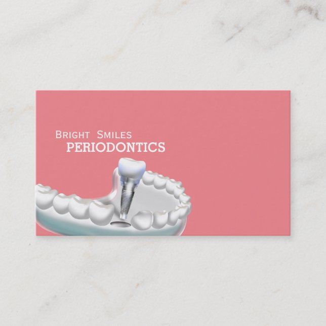 Periodontist Dentist Business Card (Front)