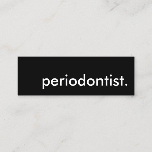 periodontist mini business card