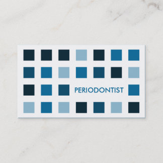 PERIODONTIST (mod squares) Business Card