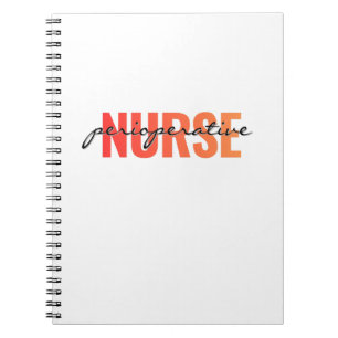 Perioperative Nurse Modern Typography Notebook