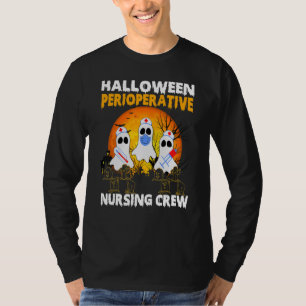 Perioperative Nurse Pre op Nursing Halloween Crew T-Shirt