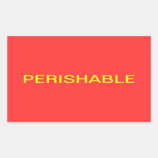 Perishable Shipping Label