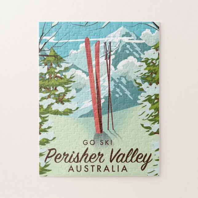 Perisher Valley Australia ski. Jigsaw Puzzle (Vertical)