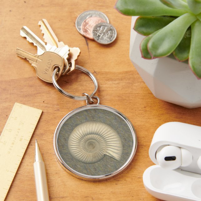 Perisphinctes Ammonite Keychain (Desk)