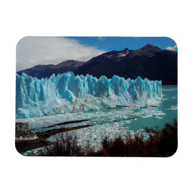 Perito Moreno Glacier Front In The Andes Magnet (Horizontal)