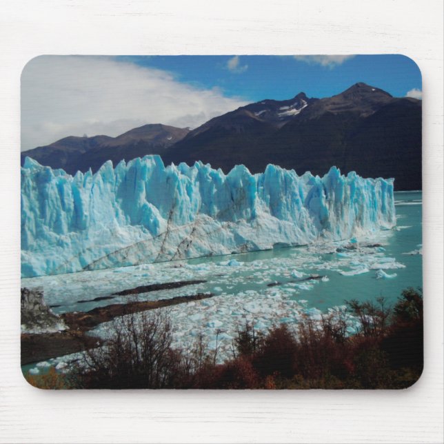Perito Moreno Glacier Front In The Andes Mouse Pad (Front)
