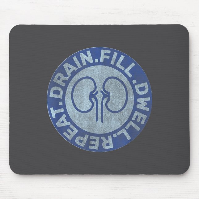 Peritoneal Dialysis Nurse Funny Quote - Black, Uni Mouse Pad (Front)